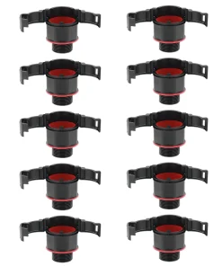 Alternative view of Wiska 10111985 BRACE M20 PA Polyamide Straight BraceFITTING c/w Locknut IP68, Black (Pack of 10)