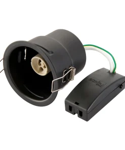 Saxby 109806 Saxby ShieldONE 75 fire-rated Can IP65 Matt black paint