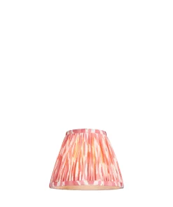 Alternative view of Endon 111337 Ikat 16cm Tapered Shade Coral pink fabric 7W LED E14 or B22 (Required)