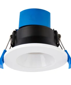 Alternative view of Saxby 112541 ShieldPRO Anti Glare 4CCT IP65 7W Matt white paint & clear acrylic 7W LED module (SMD 2835  CCT) CCT