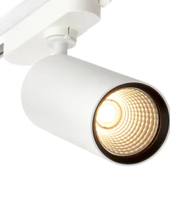 Saxby 119091 Lunaro IP20 24W/26W/28W/30W Multi-Wattage LED Track Head Light 3000K - Matt White