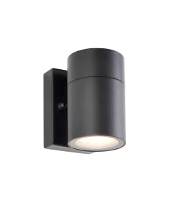 Saxby 121026 Scope GU10 IP65 Aluminium Fixed Single Wall Light - Matt Black (Lamp Not Included)