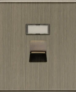 Knightsbridge SFRJ45AB Screwless RJ45 Network Outlet - Antique Brass