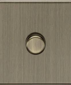 Alternative view of Knightsbridge SF2191AB Screwless 1G 2-Way 10-200W (5-150W LED) Intelligent Dimmer - Antique Brass