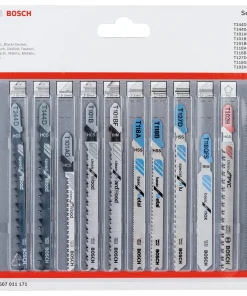Alternative view of Bosch Professional Jigsaw Blade Set - 10 Pieces, All-in-One