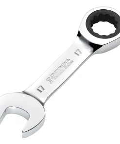 Draper Tools HI-TORQ® Metric Stubby Ratchet Combination Spanner, 17mm