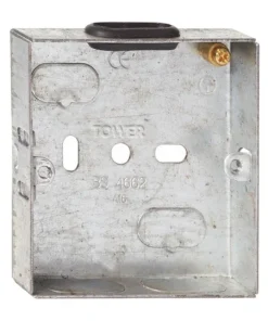 Deta DB152 1G 16mm Flush Metal Back Box