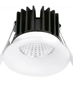 Aurora CurveE EN-DLB071D/30 220-240V 7W IP44 Fixed 10mm Baffle Dimmable LED Downlight 3000K