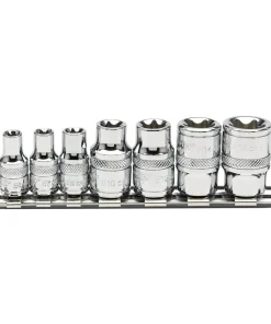 Alternative view of Draper 1/4" and 3/8" Sq. Dr. Draper TX-STAR® Socket Set (7 Piece)