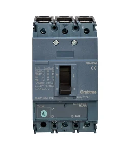 Crabtree 7PBVM380 Powerstar 80A 55kA 3P 7PBV MCCB ATFM c/w Box Terminals