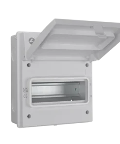 LIVE Electrical AGU0865/W 8 Way IP65 Weatherproof White Metal Garage Unit Empty Enclosure