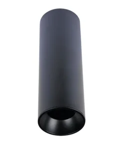 EuroPole 29101 Anovi Universal GU10 200mm Recessed/Surface Downlight Fixed Round Matt Black
