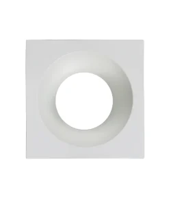 Alternative view of EuroPole 5760 Fixed Baffled Square Bezel for LED'Up Universal 57016 Matt White