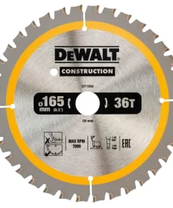DEWALT Cordless Construction Trim Saw Blade 165 x 20mm x 36T
