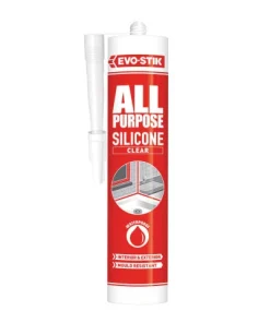 EVO-STIK 112896 All Purpose Flex Silicone Sealant Clear C20