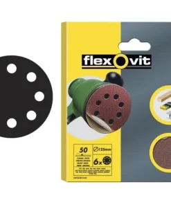 Alternative view of Flexovit Hook & Loop Sanding Disc 125mm Coarse 50G (Pack 15)