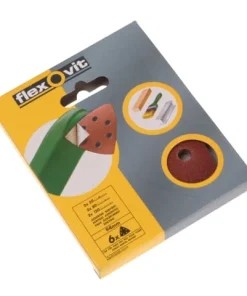 Flexovit Delta Hook & Loop Sanding Sheets 94mm Assorted (Pack 25)