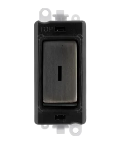 Alternative view of Click GridPro GM2003BKBZ 20AX 2 Way Keyswitch Module - Metal Matt Bronze (Black)