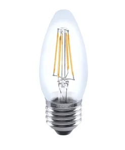 Integral ILCANDE27DC042 Omni Filament Candle Bulb E27 470Lm 4.2W 2700K Dimmable 320 Beam Clear Full Glass