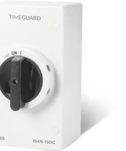 Alternative view of Timeguard IS4N-16DC Weathersafe DC Rotary Isolator Switch 4 pole 16v