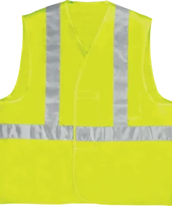 Alternative view of Delta Plus GILP4 Lightweight Hi-Viz Vest – Reflective Strips & Work-Ready
