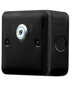 Click MCP660BK Metal Clad Pro 20A Double Pole 1 Gang Key Lockable Switch - Black