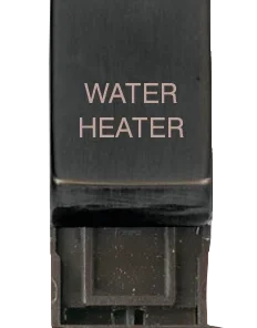 Alternative view of Click MiniGrid MD018BZ-WH 13A 10AX DP Ingot Resistive Switch Module "Water Heater" - Matt Bronze