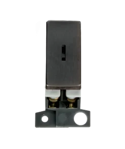 Click MiniGrid MD046BZ 13A 10AX DP Keyswitch Ingot Module - Metal Matt Bronze