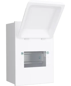 Alternative view of LIVE Electrical MMGU04 4 Way IP40 Metal Mini Garage Unit Empty Enclosure