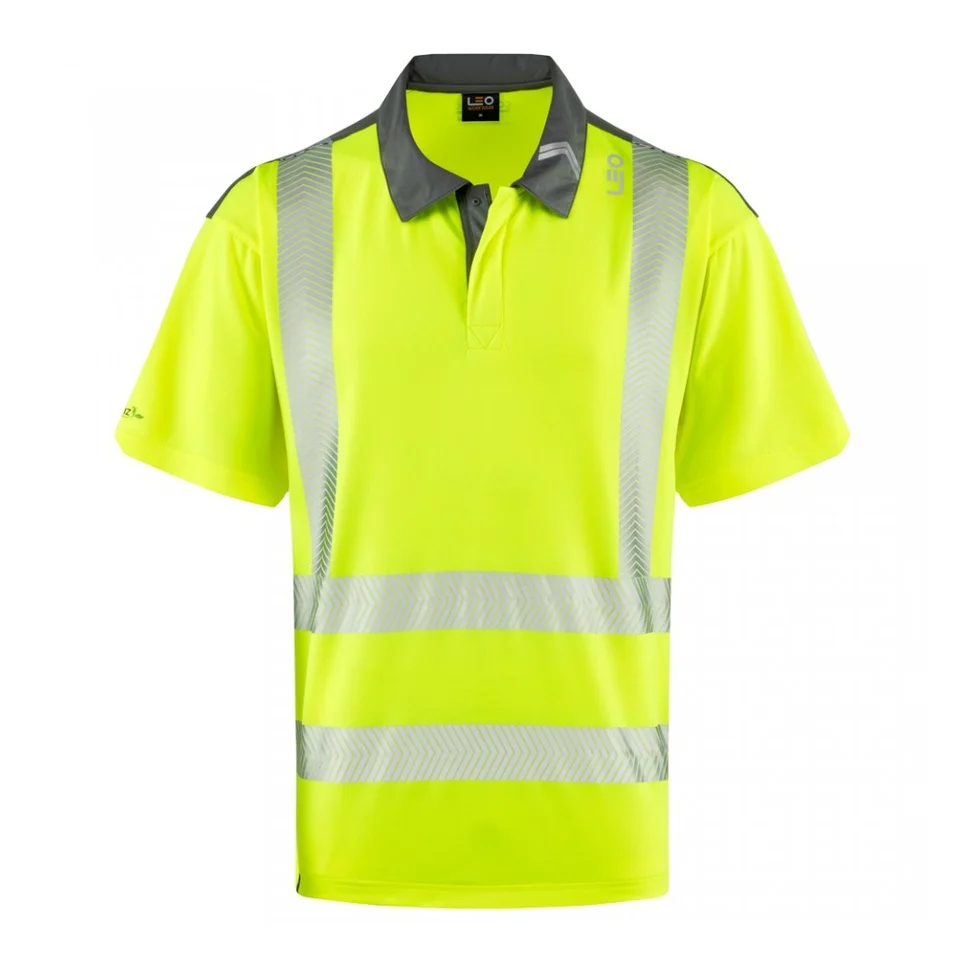 Leo Workwear TRIMSTONE Leo EcoViz COOLMAX High Performance Polo Shirt - Image 2