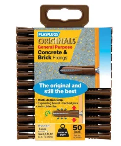 Plasplugs SGP550 Originals General-Purpose Fixings (Pack 50)