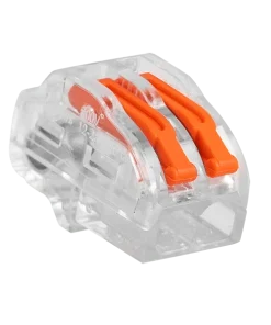 Unicrimp QL2322 32A 450V 2 Port Lever Wire Connector Transparent (Pack 50)