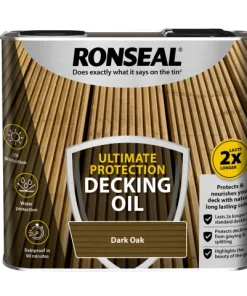 Alternative view of Ronseal Ultimate Protection Decking Oil Dark Oak 5 litre