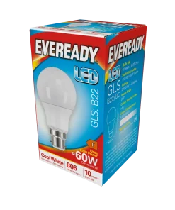Eveready S14314 B22 BC GLS LED Bulb Opal 8.8W 806lm Cool White 4000K