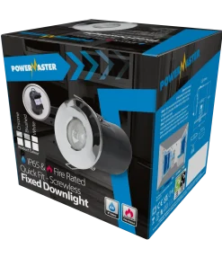 Alternative view of Powermaster S6594 IP65 & Fire Rated Downlight - Chrome