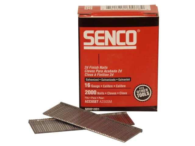 Senco Straight Brad Nails Galvanised 16G x 55mm (Pack 2000) - Image 2