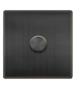 Click Definity Complete SFBZ161 1 Gang 2 Way 100W Dimmer Switch - Matt Bronze