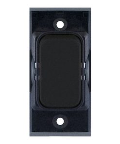 Selectric SGRID360-146 GRID360 10A 2 Way Switch Module - Matt Black, Black Insert