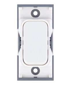 Alternative view of Selectric SGRID360-324 GRID360 10A Retractive Switch Module - Matt White, White Insert