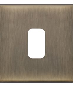 Selectric SGRID360-427 GRID360 5M-PLUS Screwless 1 Aperture Modular Front Plate - Antique Brass