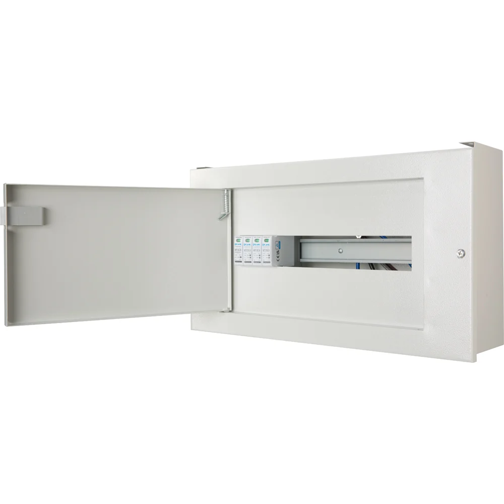 LIVE Electrical TPN-250S 16 Way Metal Enclosure with 4P 20-40kA SPD for 250A TPN Boards