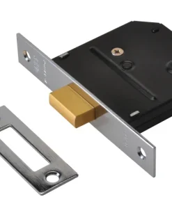 UNION ES-DL Essentials 3 Lever Mortice Deadlock Polished Brass 79mm 3in Visi