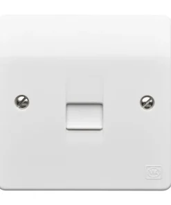 Alternative view of MK Logic Plus K422WHI White Moulded 1G Master Telephone Socket