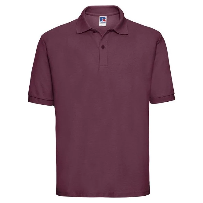Russell Europe Classic Polycotton Polo - Burgundy