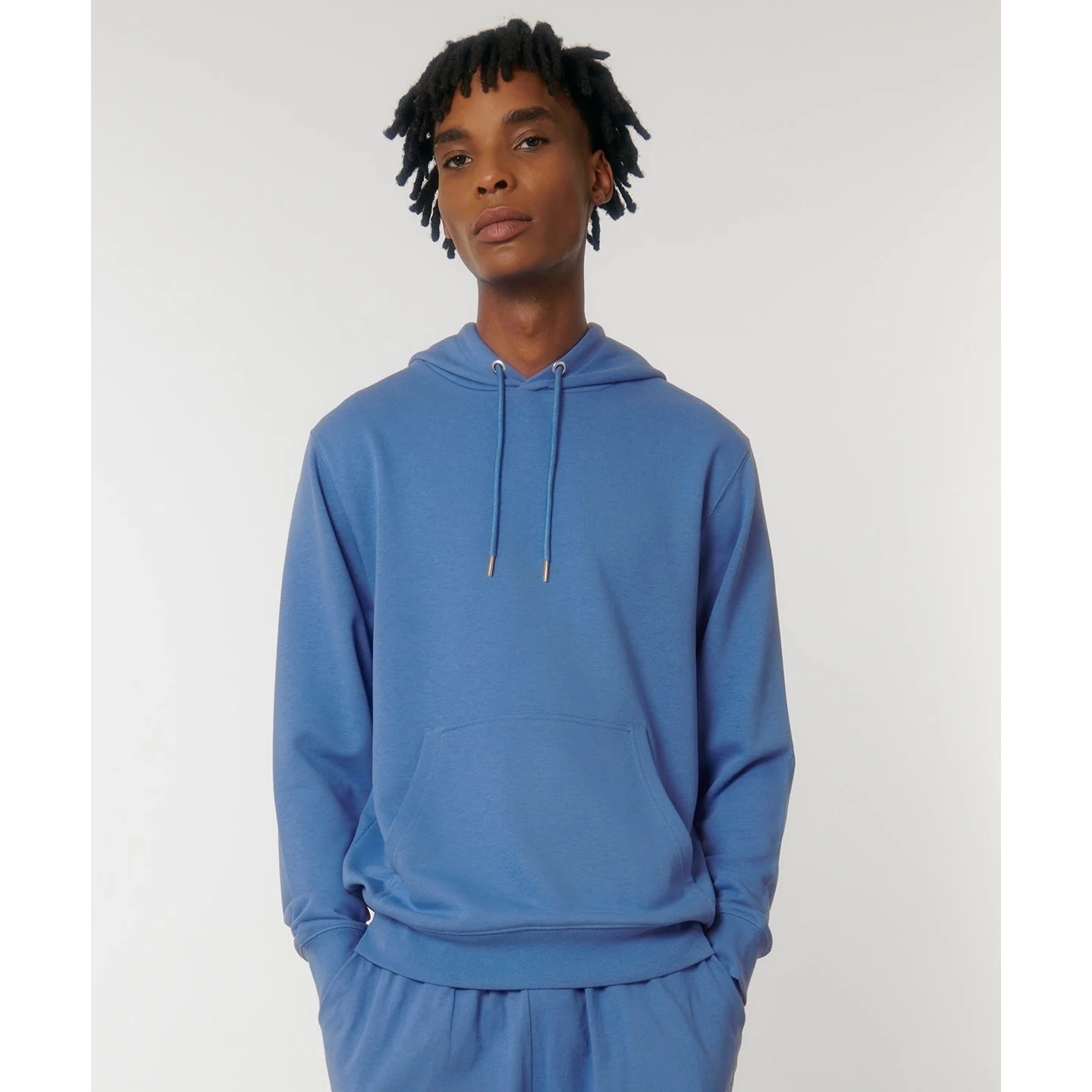 Stanley/Stella Unisex Archer Hoodie Sweatshirt (Stsu011) - Bright Blue - Image 5