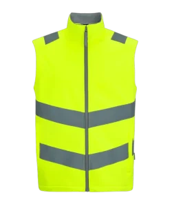 Alternative view of Regatta Professional Men's Hi-Vis Pro Contract Ablaze Softshell Gilet - Yellow