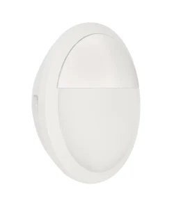 Alternative view of Collingwood WL95W3NPEMCS WL95 Versa White 300mm 10-20W IP65 1500-3200lm CCT Round LED Bulkhead, On-Off Photocell & Manual-Test Emergency