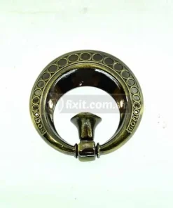 Antique Brass Color Round Metal Furniture Knob  Victorian Design