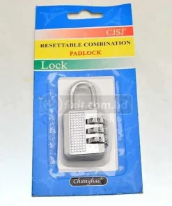 Alternative view of 3 Digit Silver Color Resettable Combination Padlock Changhao Brand