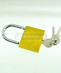 Alternative view of 3 Keys Golden Color Padlock Lock Baihe Brand